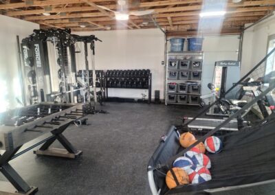 Gym in Pole Barn