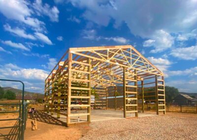 Unfinished Pole Barn