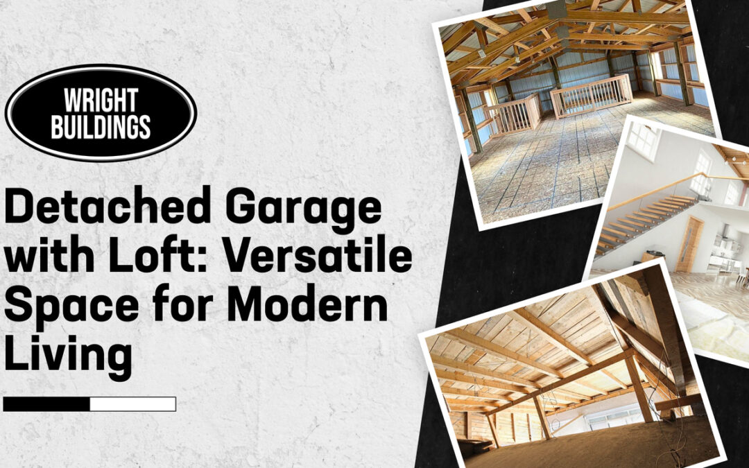 detached garage with loft